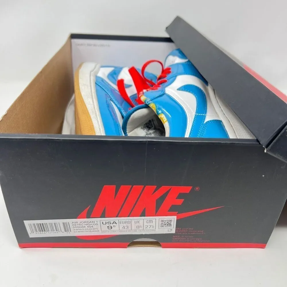 Nike Air Jordan 1 Low - Blue/White - Size 9.5 Excellent Preowned Condition - Picture 13 of 14